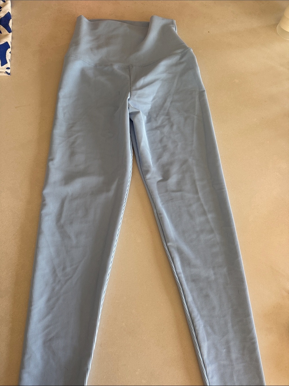 Beach Riot Sport woman’s Light Blue Ribbed leggings